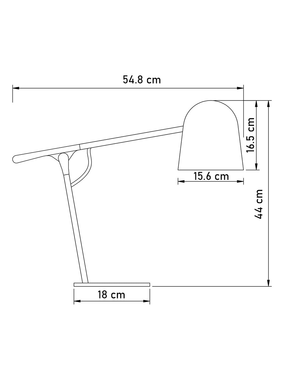 Lámpara de mesa incandescente Lara 6