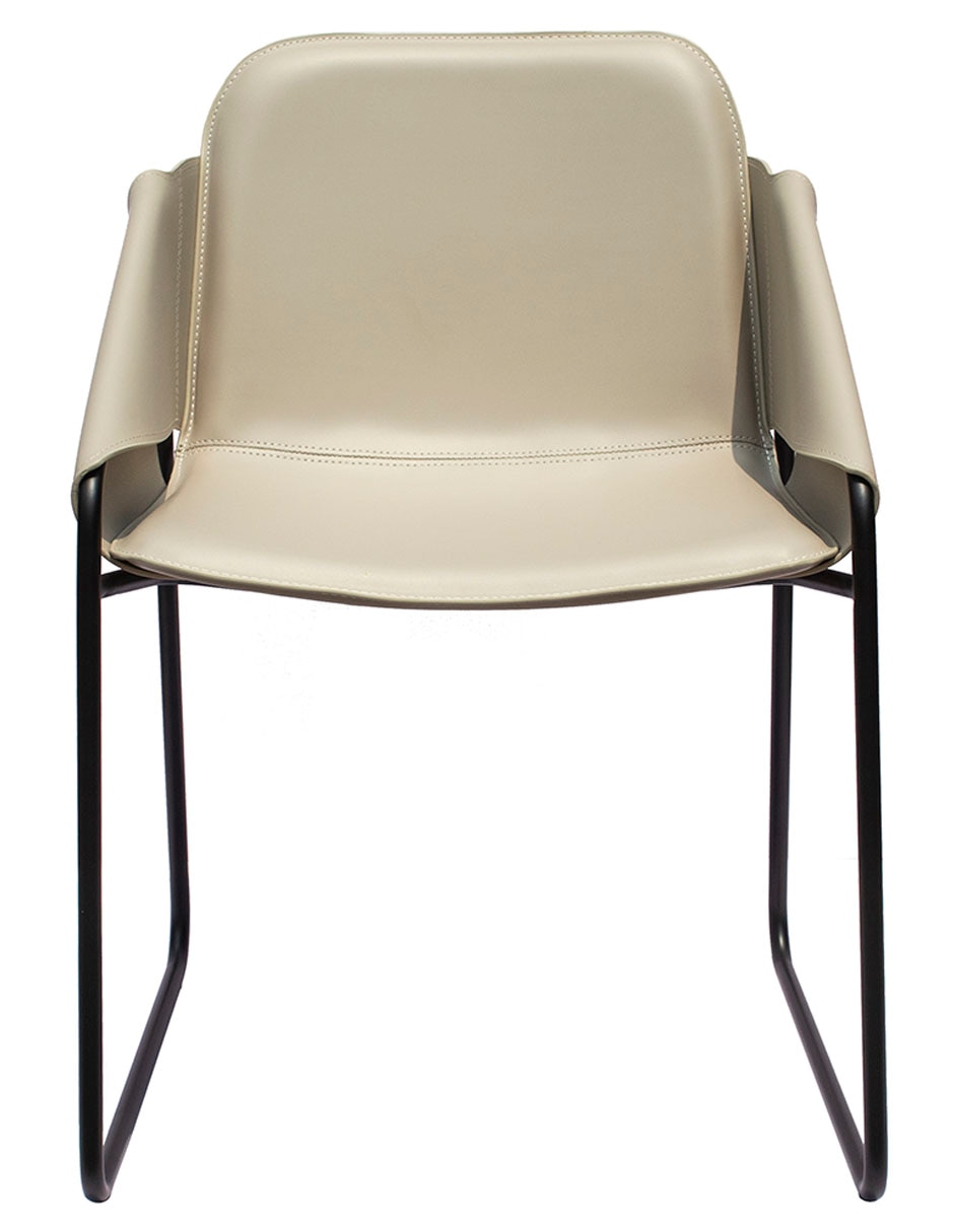 Silla Carlota de piel