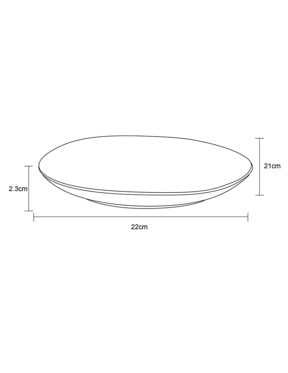 Plato postre Alma de cerámica 6