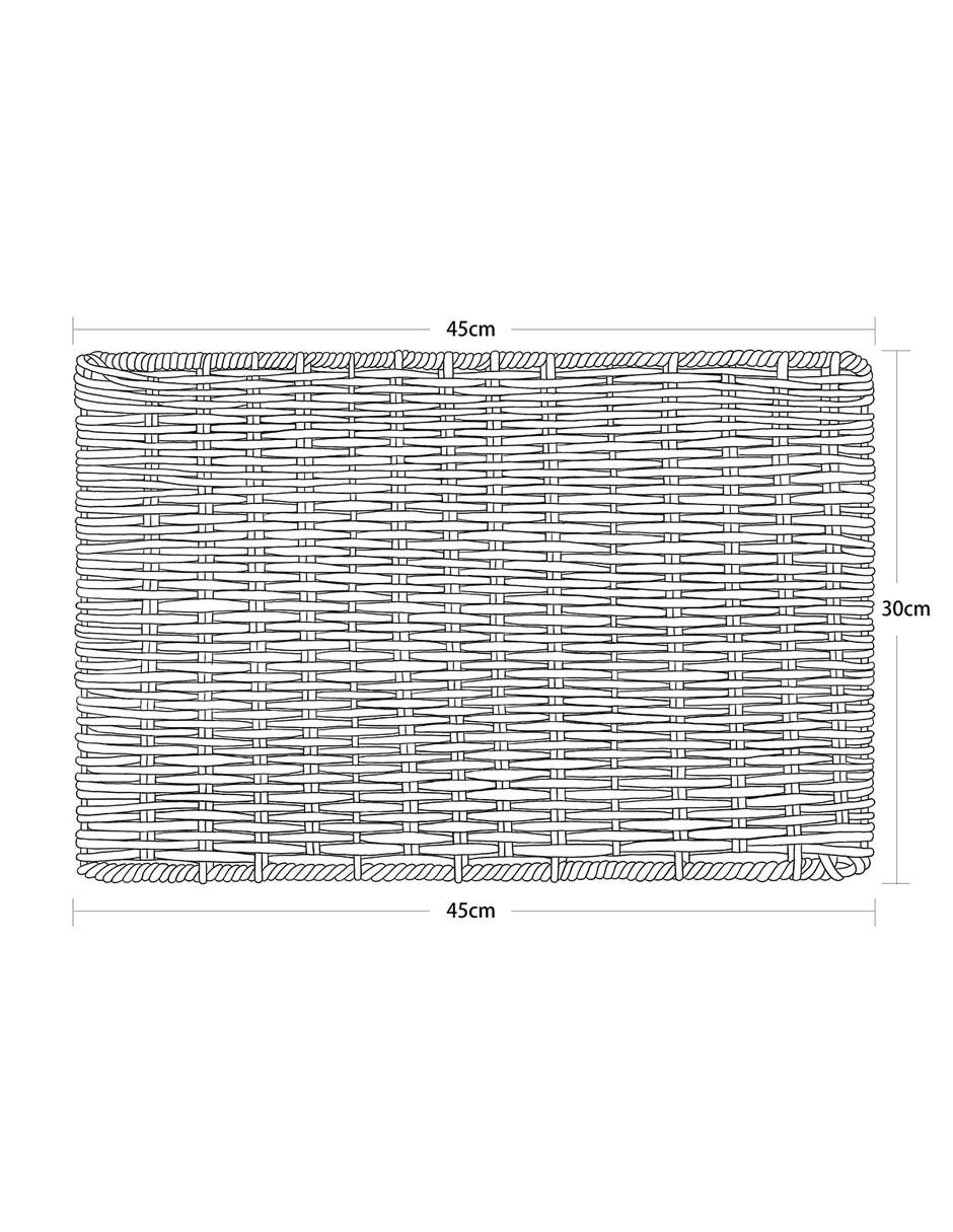 Mantel rectangular de alga marina 5