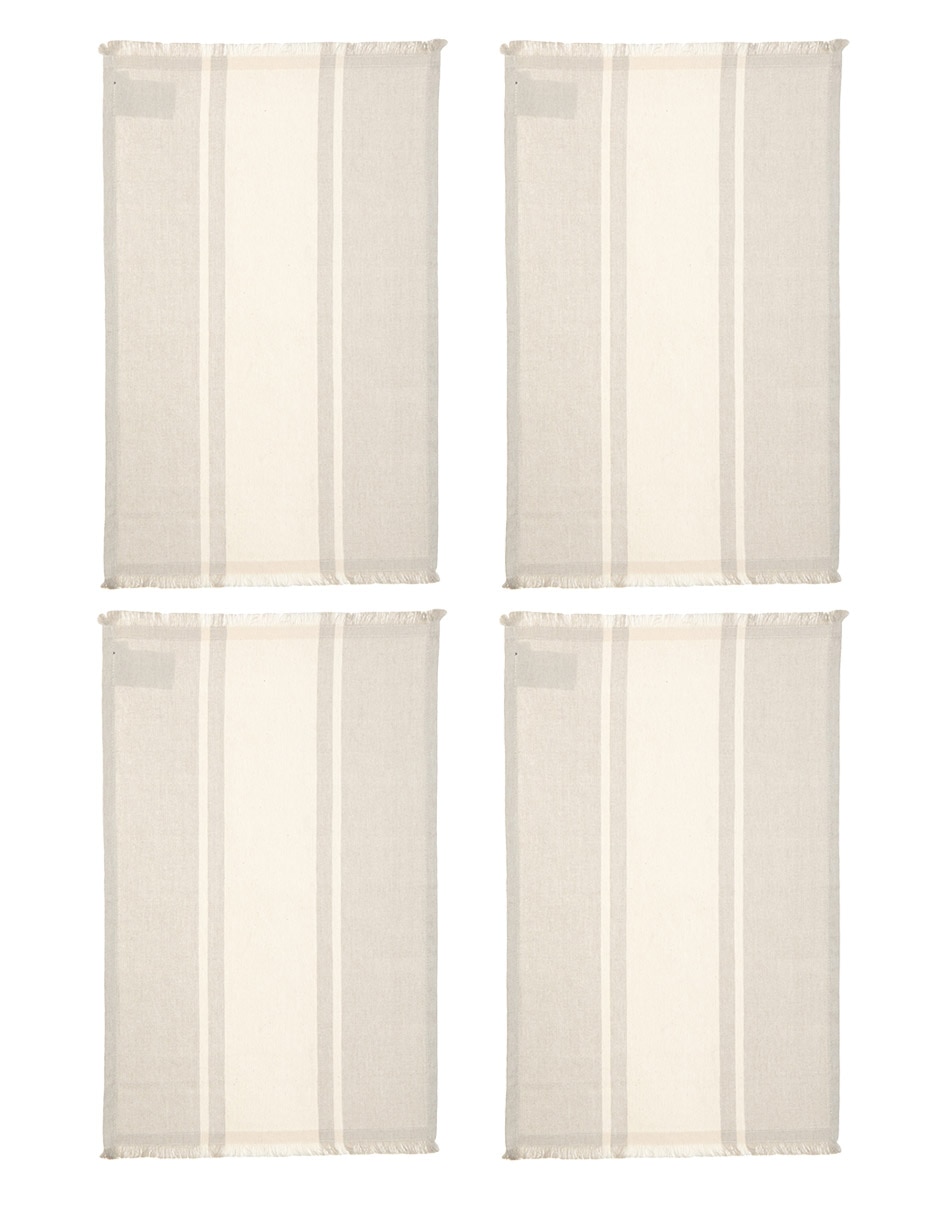 Mantel individual rectangular de algodón Fio Mantel individual rectangular de algodón Fio