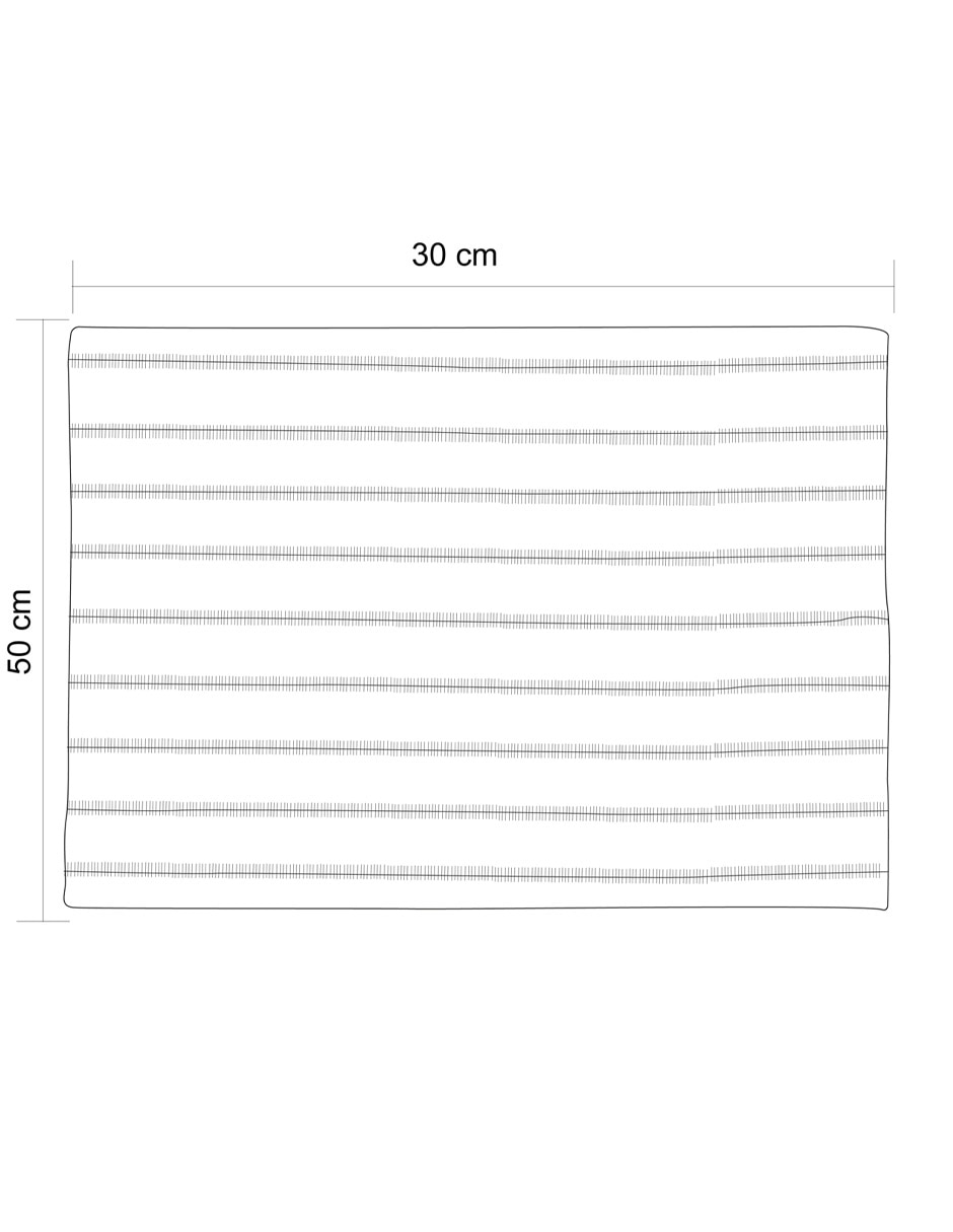 Set mantel rectangular de algodón Gia
