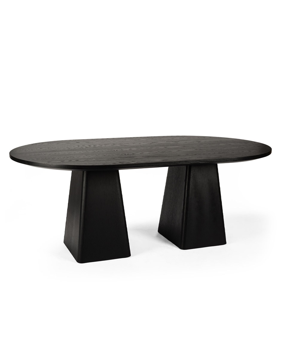 Mesa armable Mara de madera encino