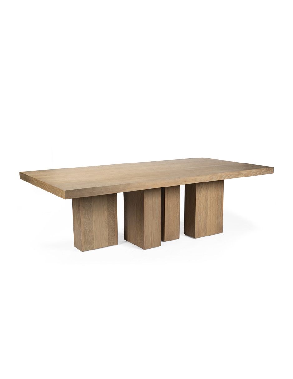 Mesa armable Cora de madera encino 4