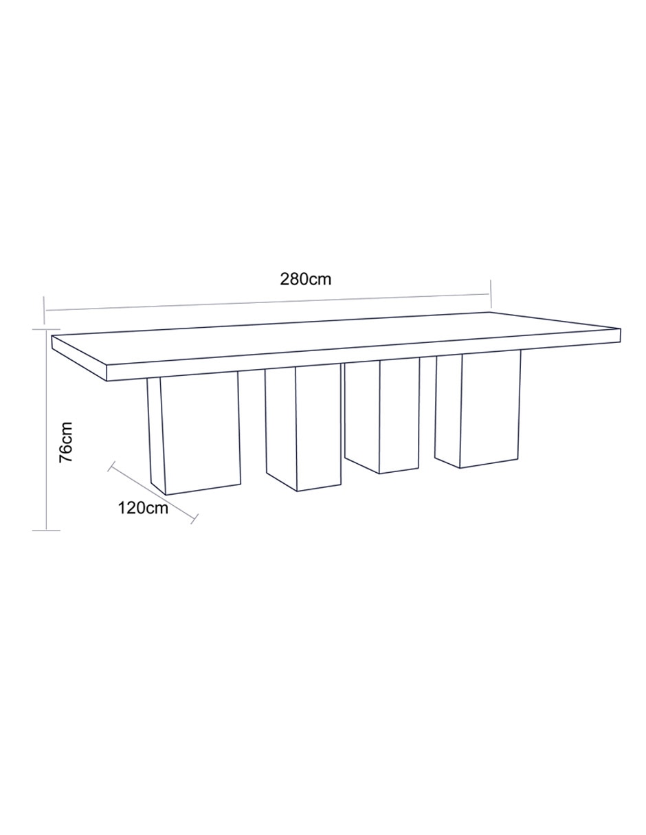 Mesa armable Cora de madera encino 7