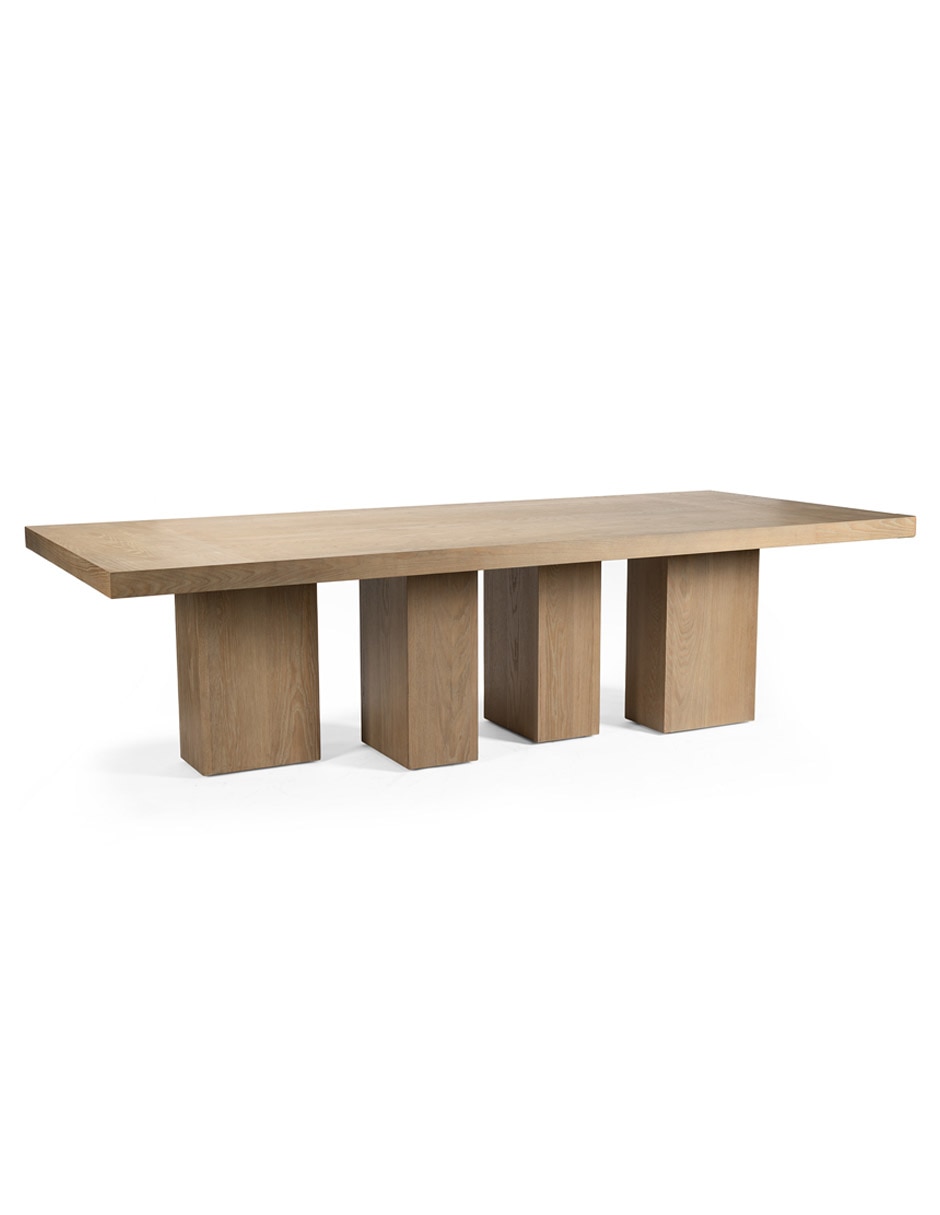 Mesa armable Cora de madera encino