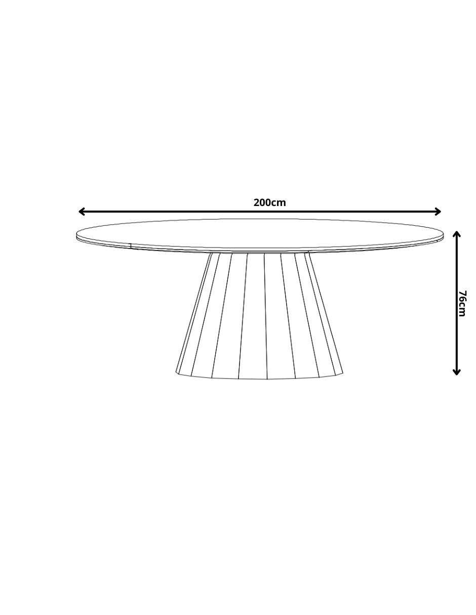 Mesa armable Danna de madera encino