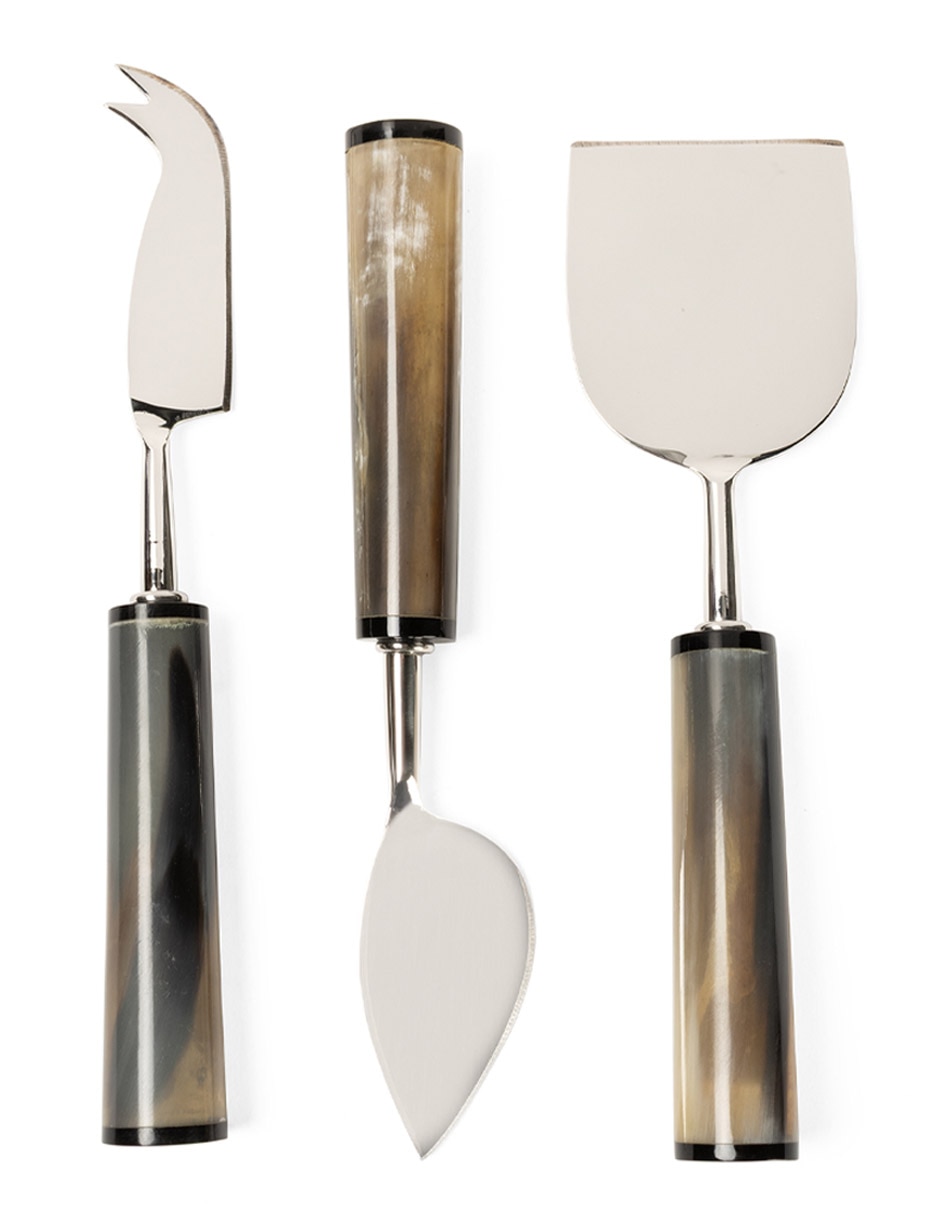 Set de cubiertos para queso de acero inoxidable 3 piezas