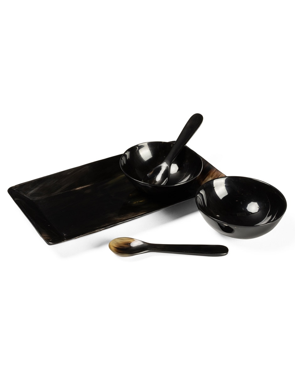 Set de salsera Ani de cuerno de búfalo 125 ml