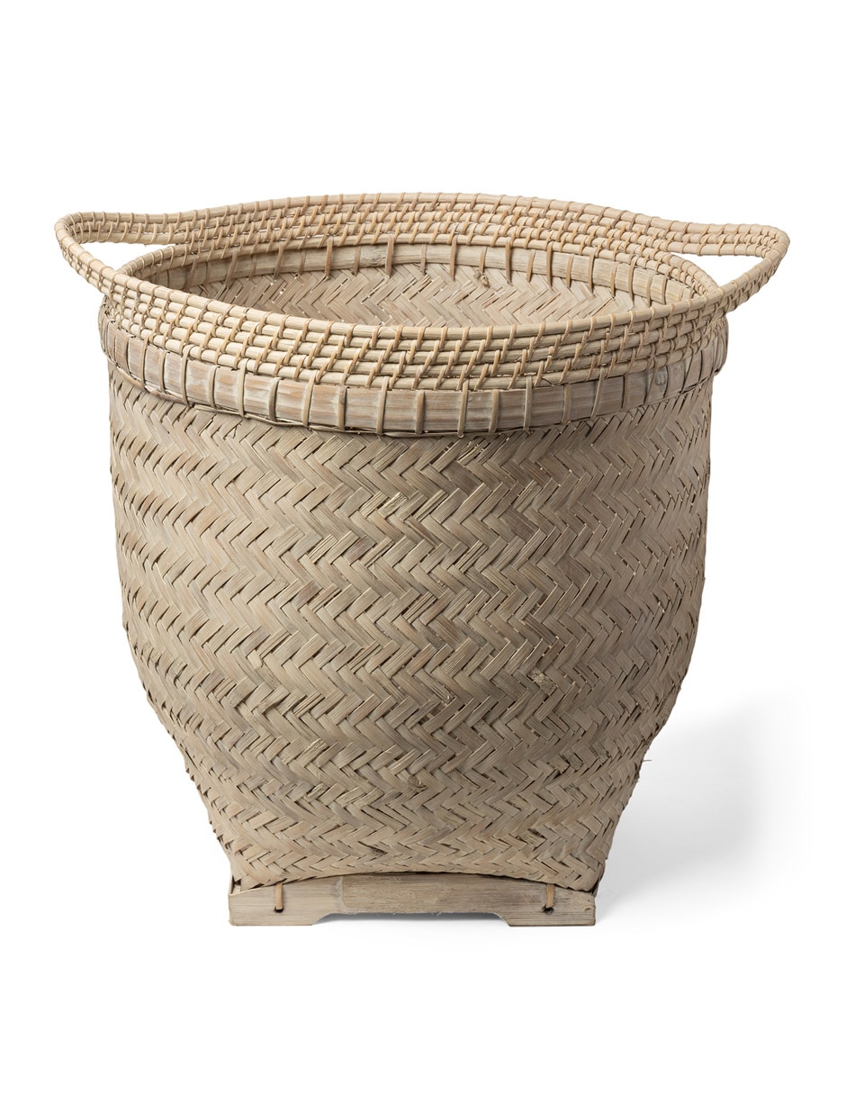 Cesto decorativo Maca de mimbre