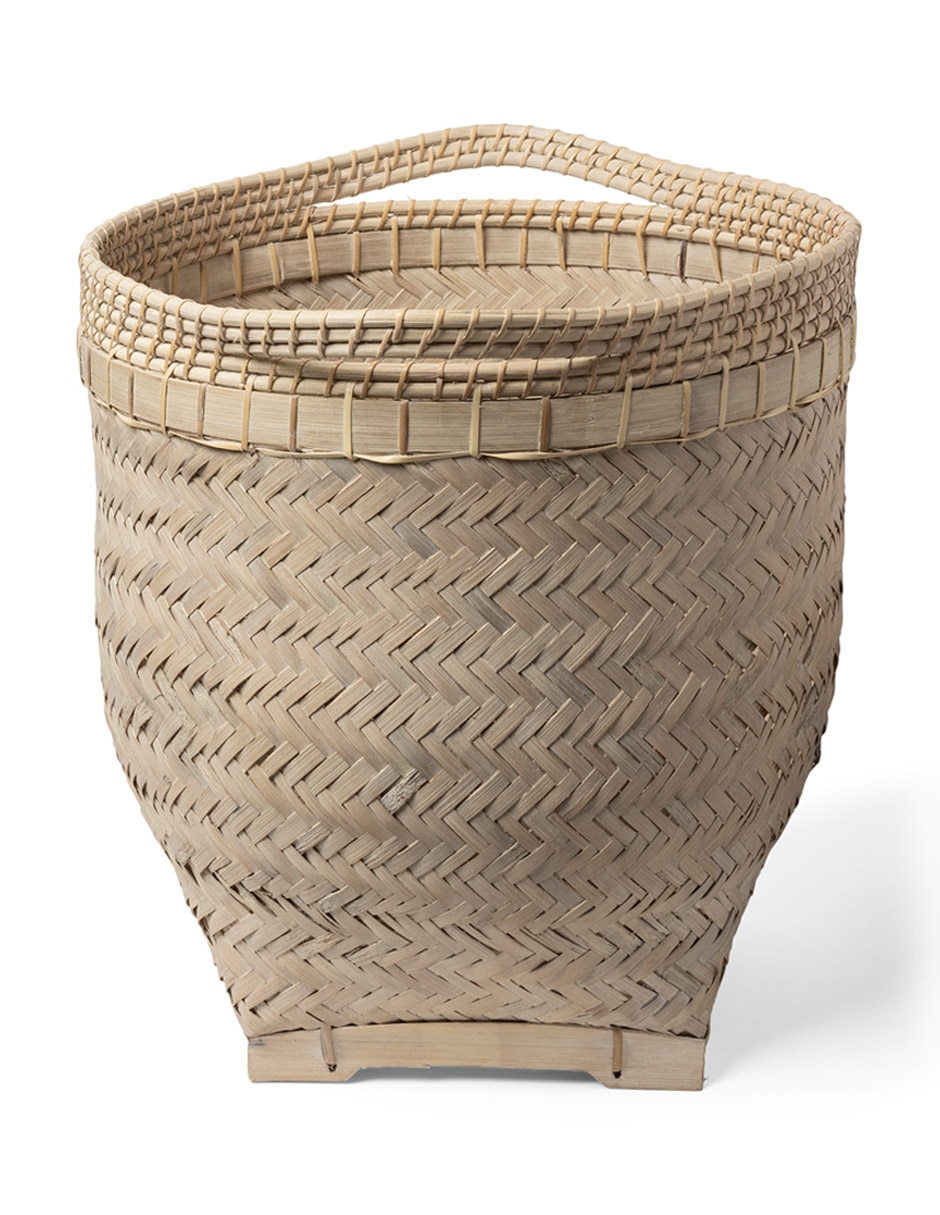 Cesto decorativo Maca de mimbre