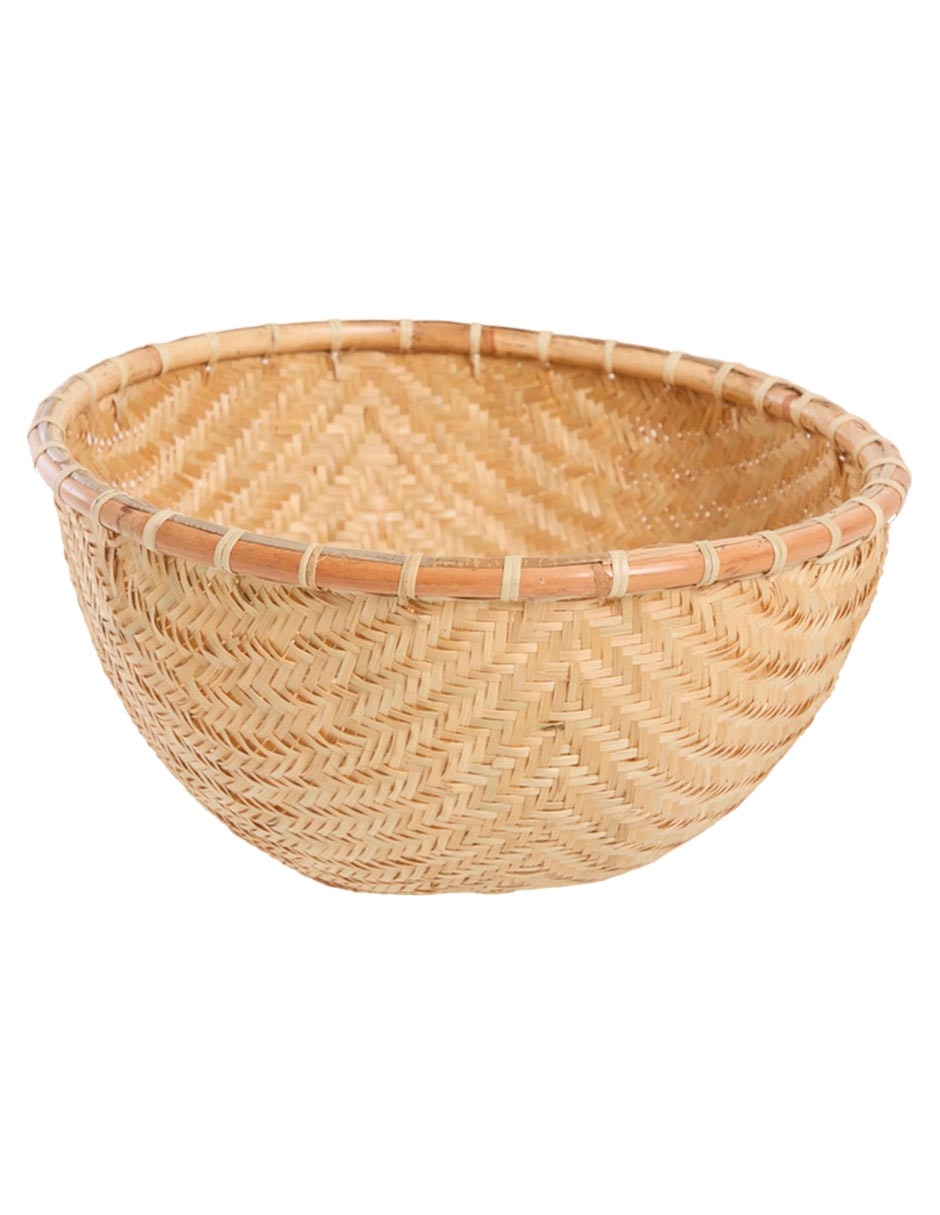 Canasta con forma ovalada Mari de bambú 1