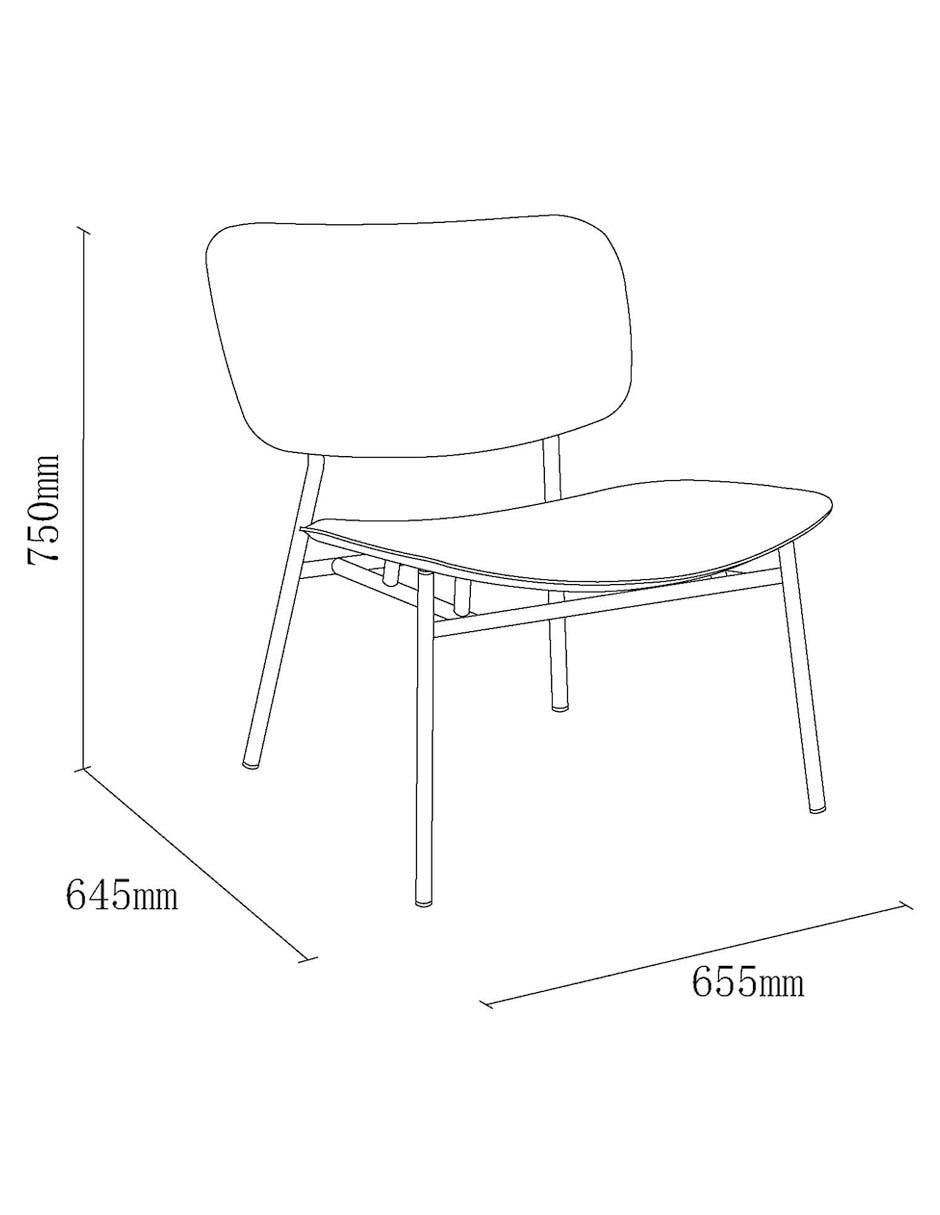 Silla Luciana de piel