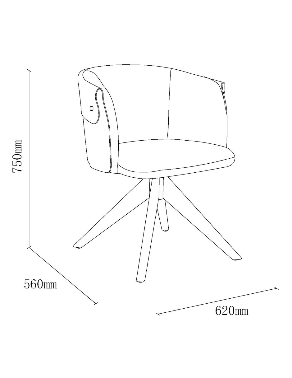 Silla Elvira de piel 6