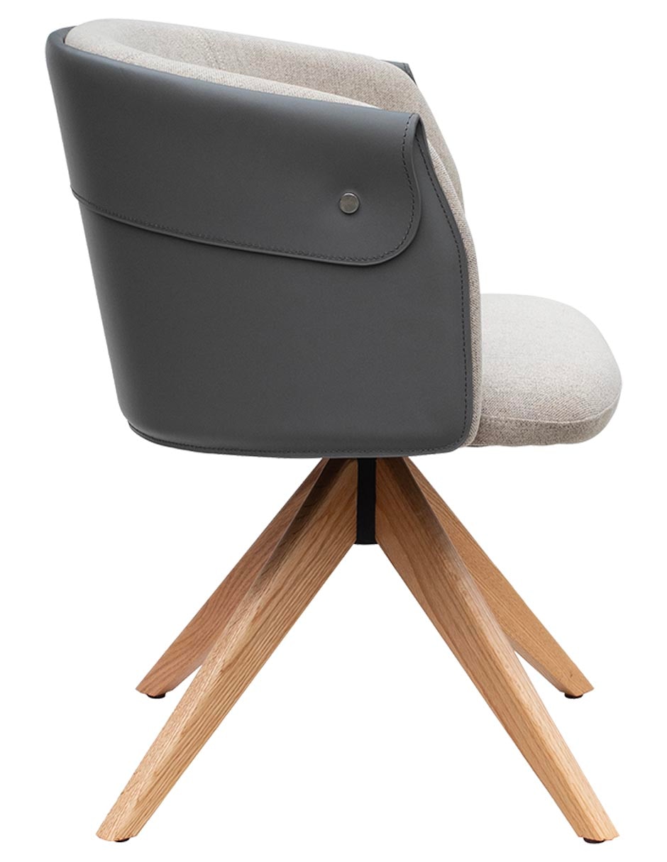 Silla Elvira de piel