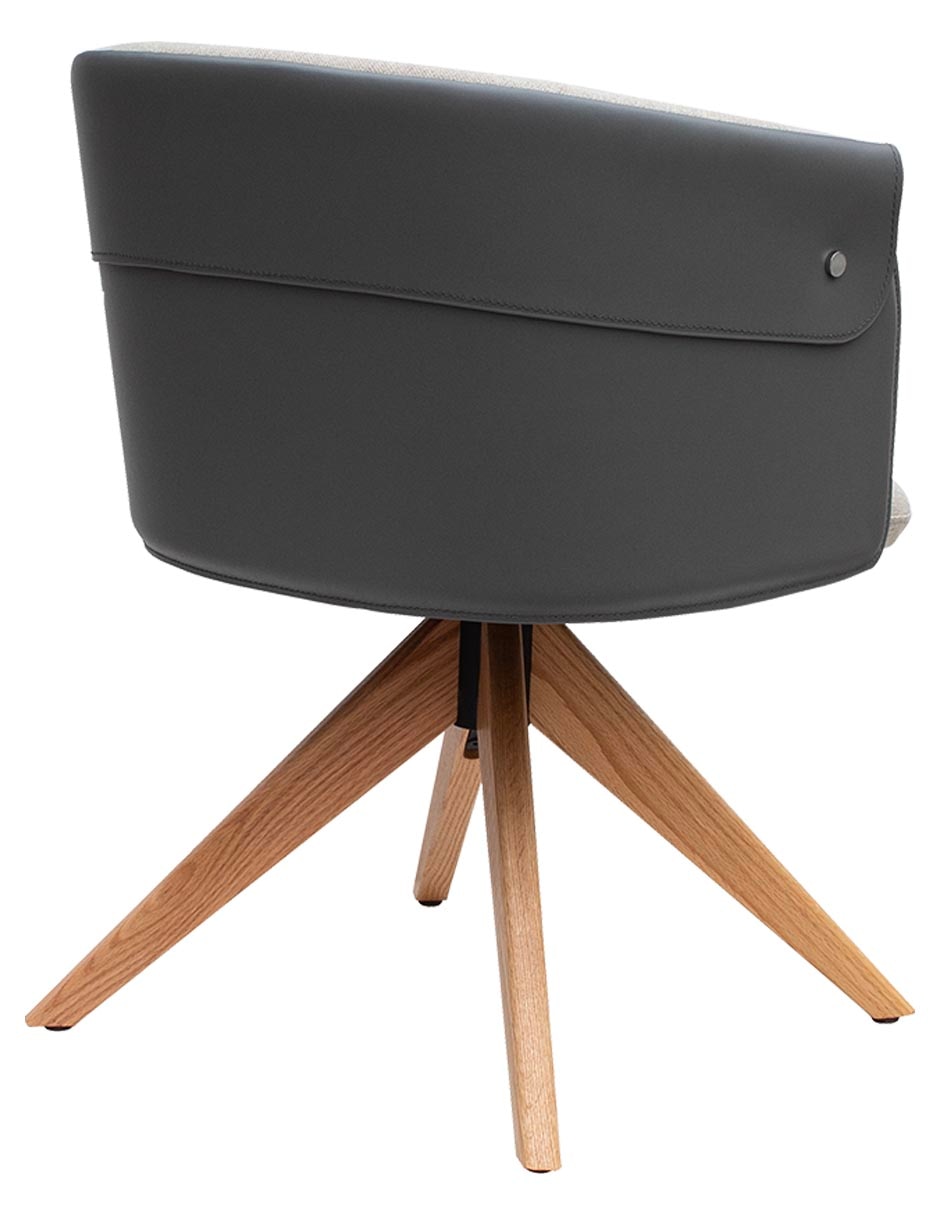 Silla Elvira de piel