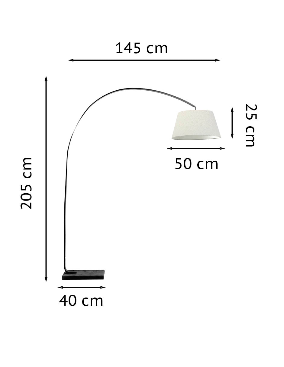 Lámpara de pie led Raisa