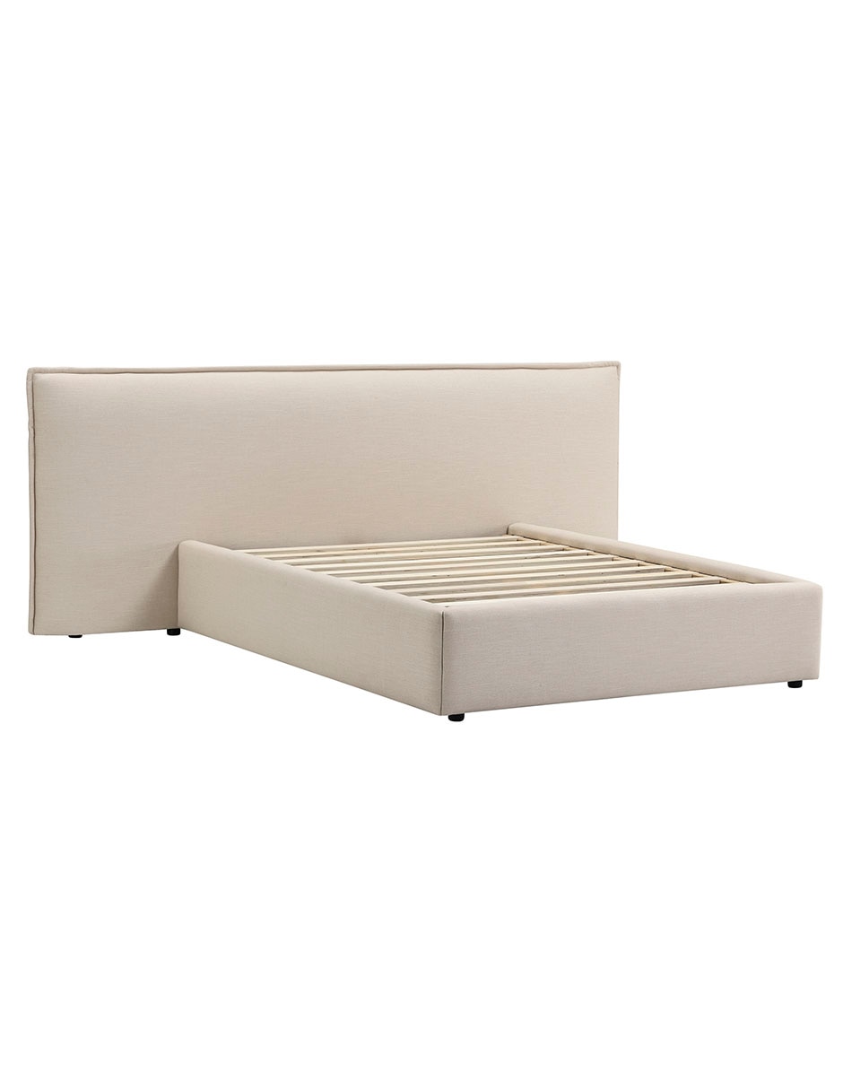Cama Lorea de madera queen size 2