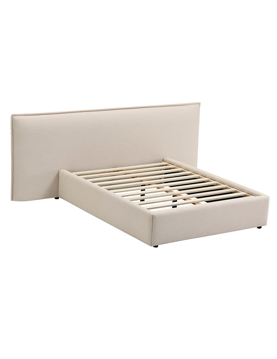 Cama Lorea de madera queen size 3