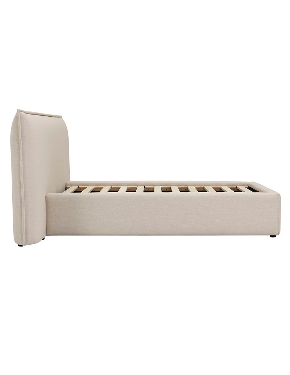 Cama Lorea de madera queen size 4