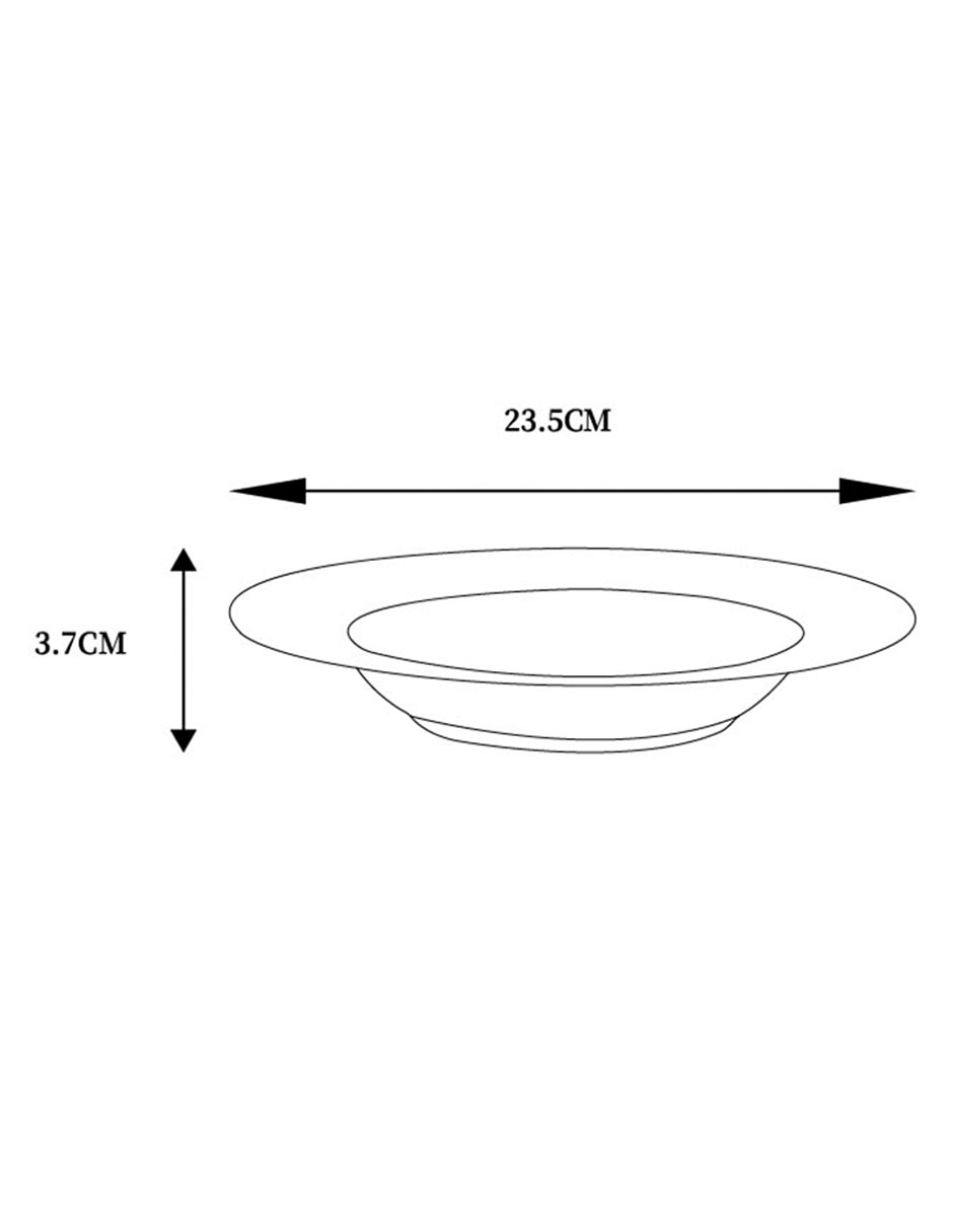Plato sopa Esencial de porcelana 8