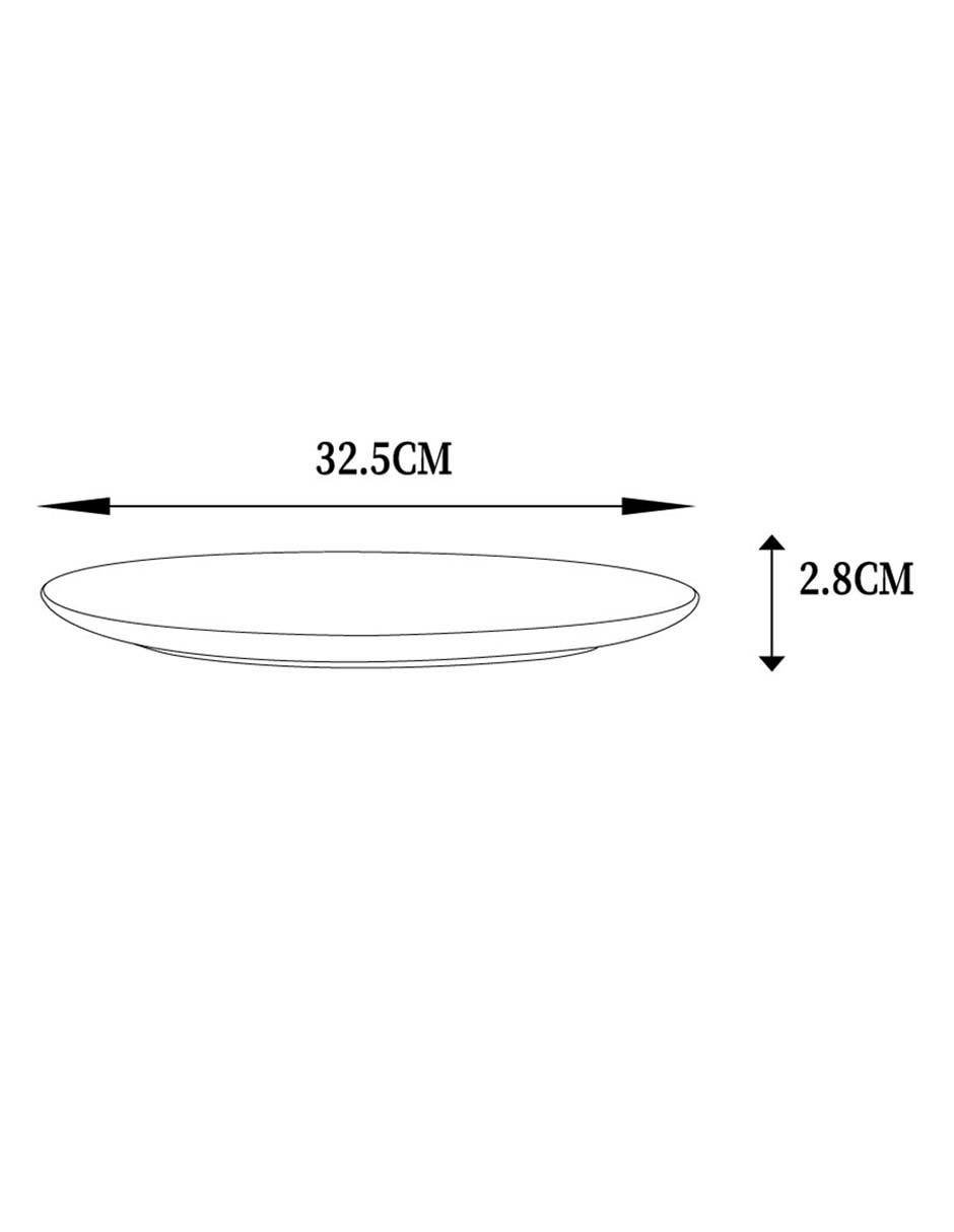 Plato base Esencial de porcelana 5