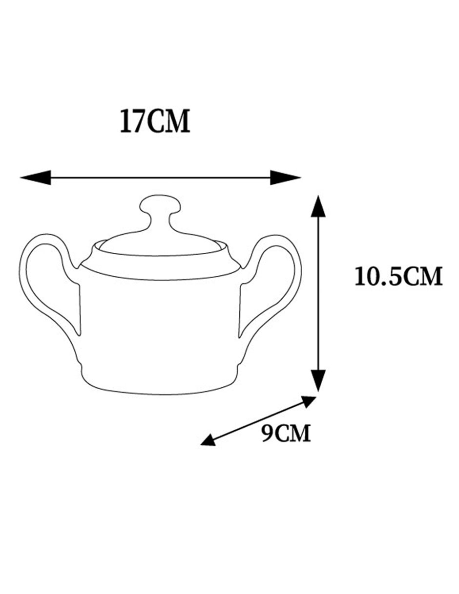 Azucarera Esencial de porcelana 5