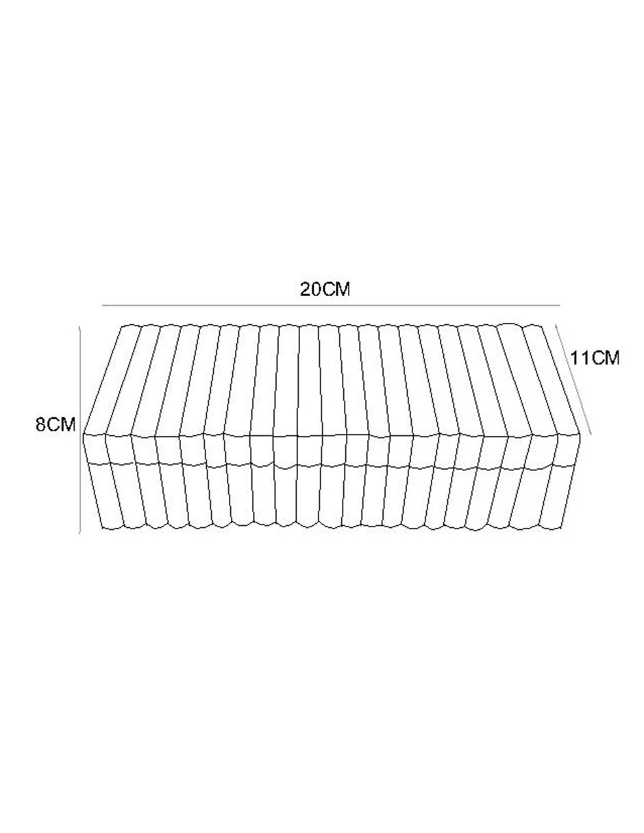 Caja decorativa Hueso rectangular