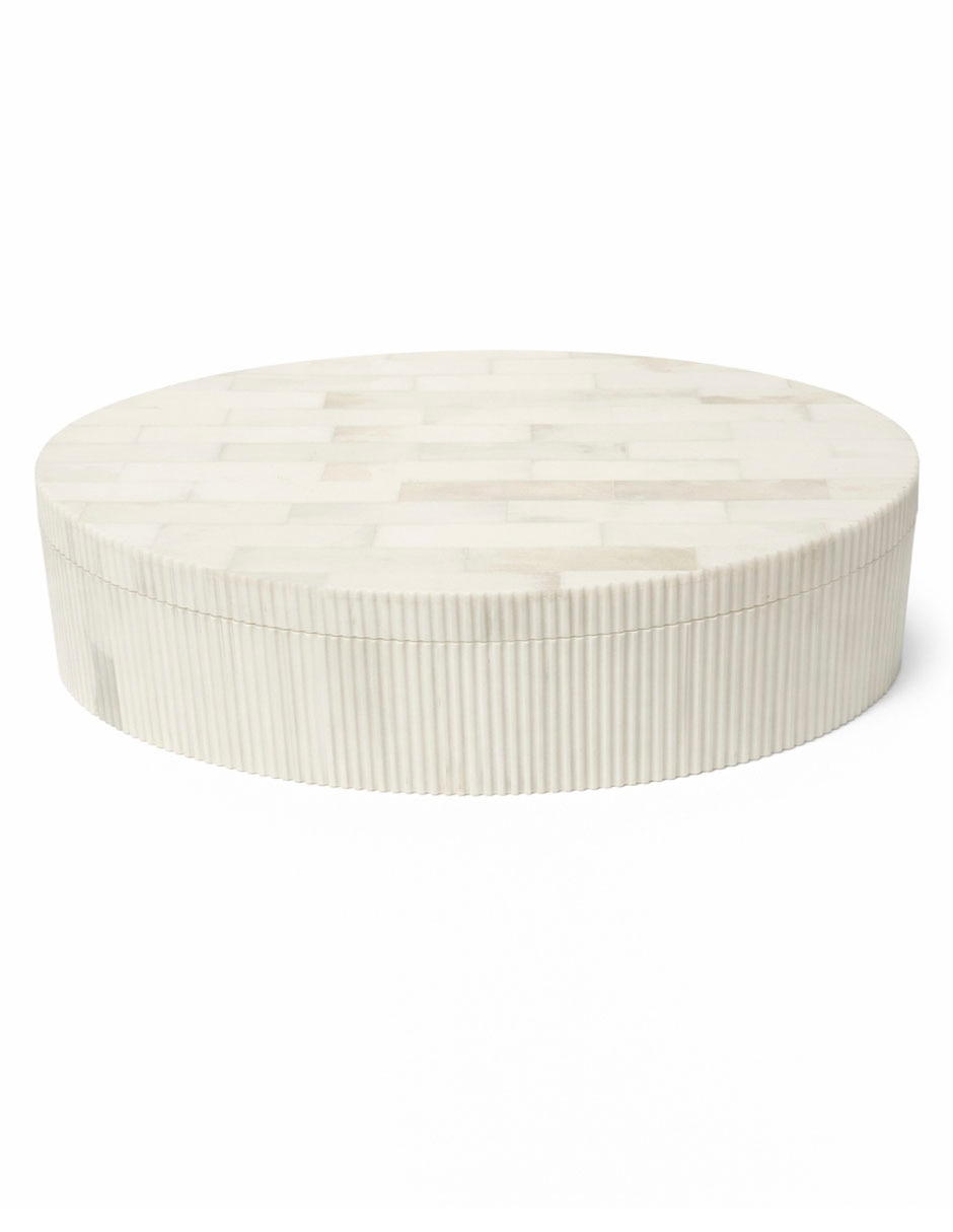 Caja decorativa Hueso ovalada 1