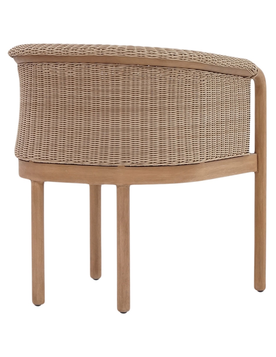 Silla con brazos Xime de madera teca