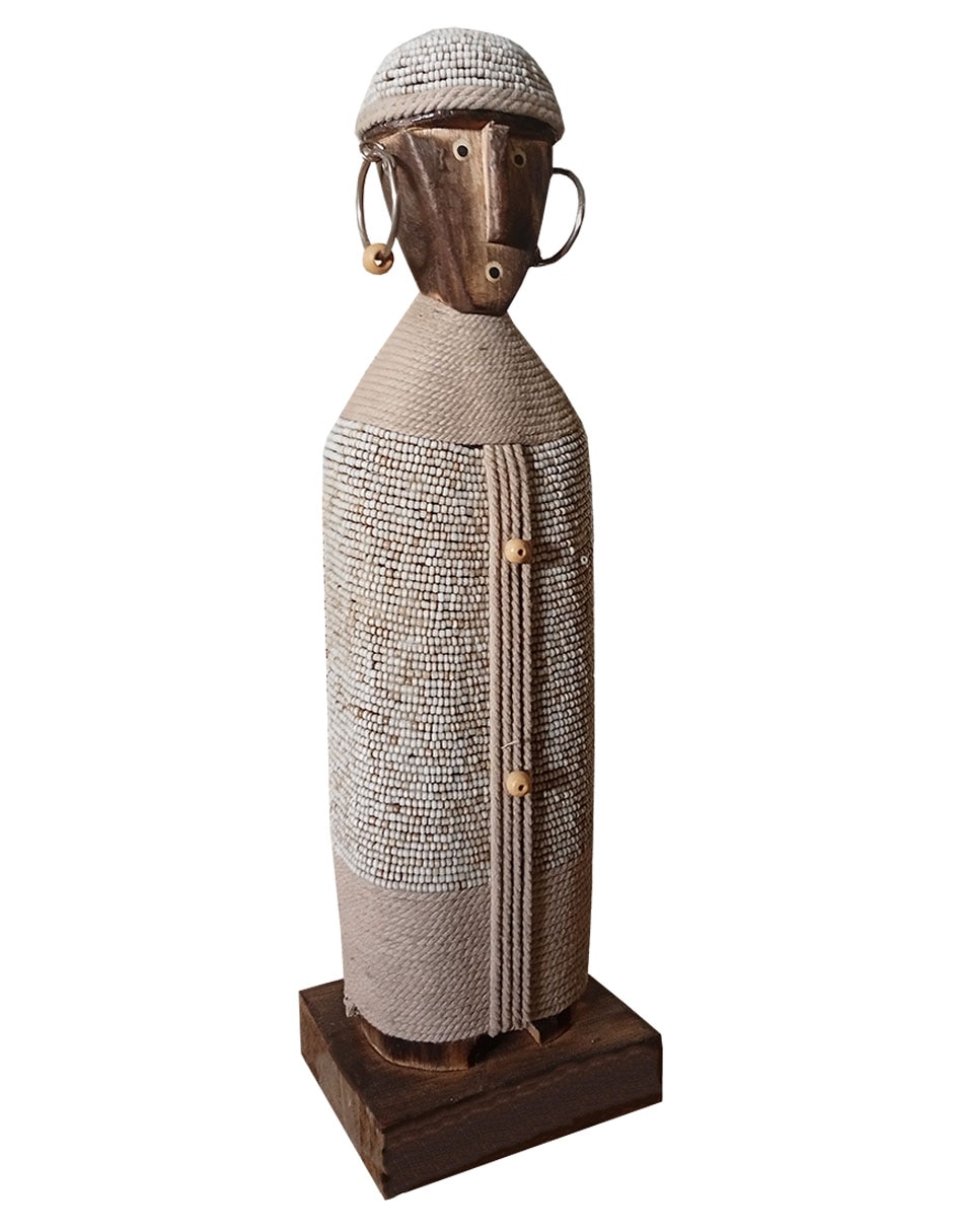 ESCULTURA PIPER MADERA, BEIGE 2