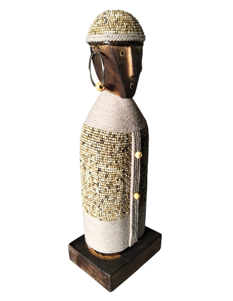 ESCULTURA PIPER MADERA, BEIGE 2