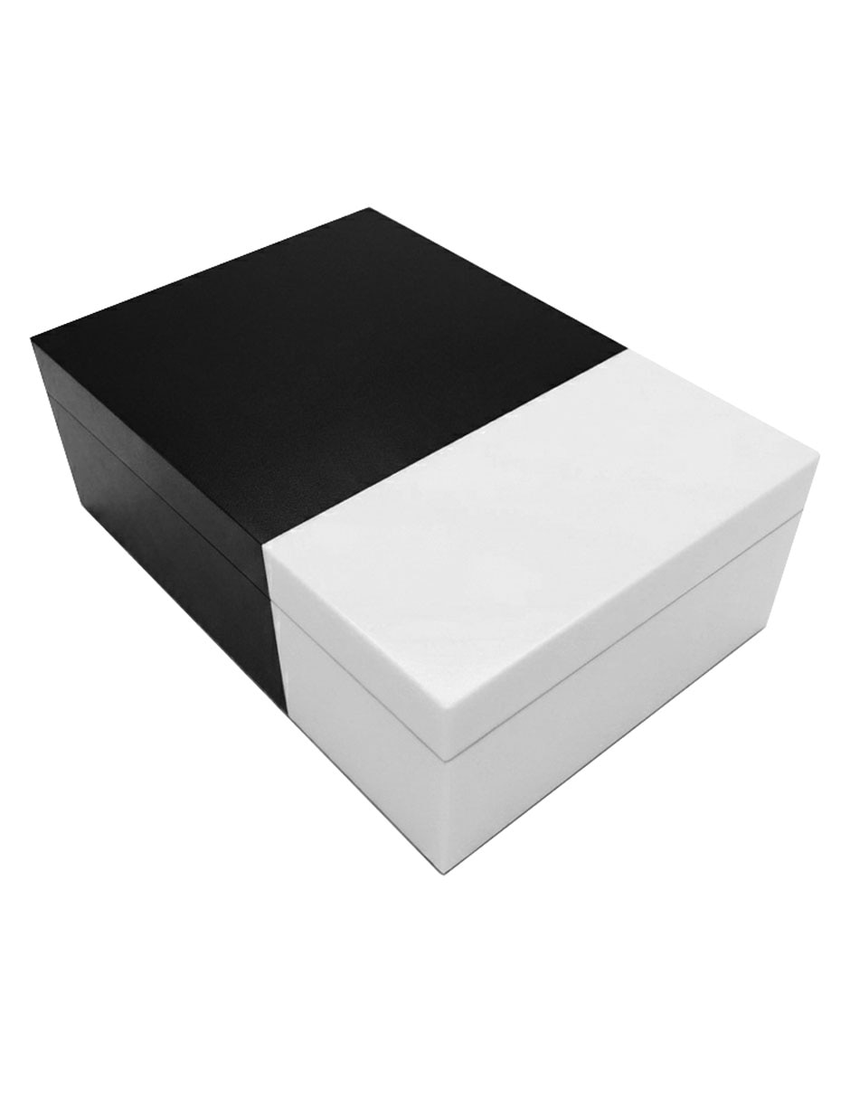 CAJA DECORATIVA BLANCO Y NEGRO 2