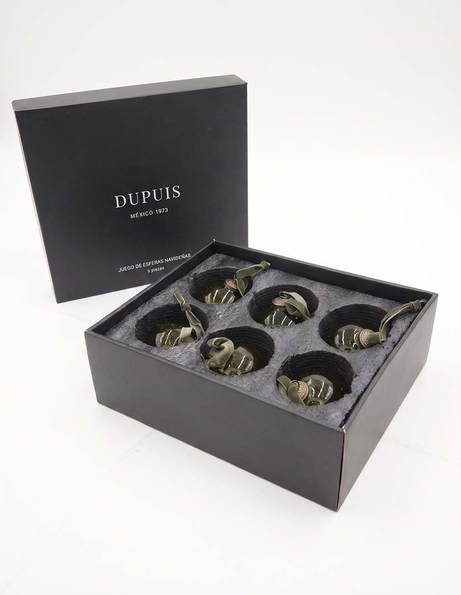 Set esfera navideña con 6 piezas