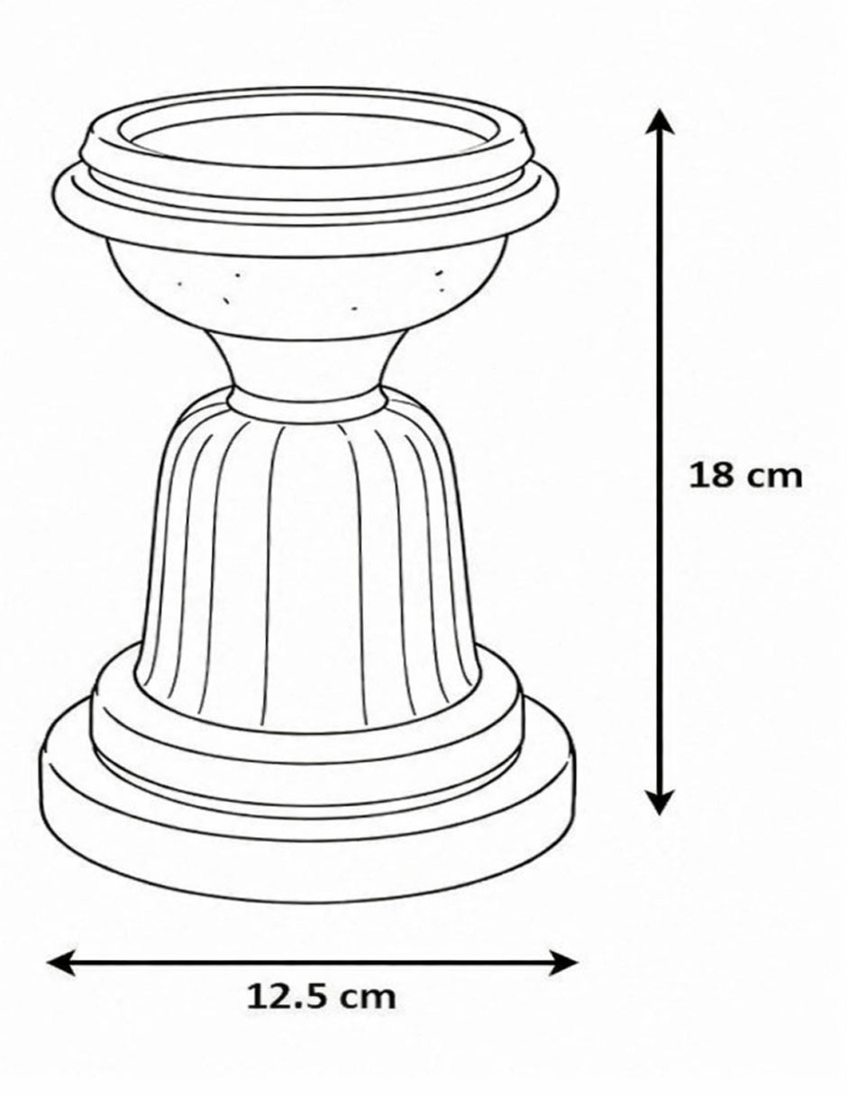 Candelabro de vidrio y hierro Glassy 4