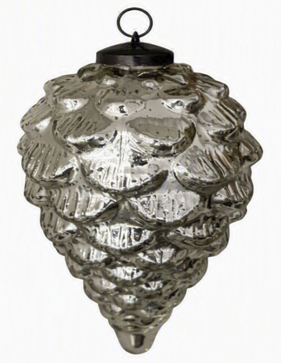Ornamento navidad piña glassy 2