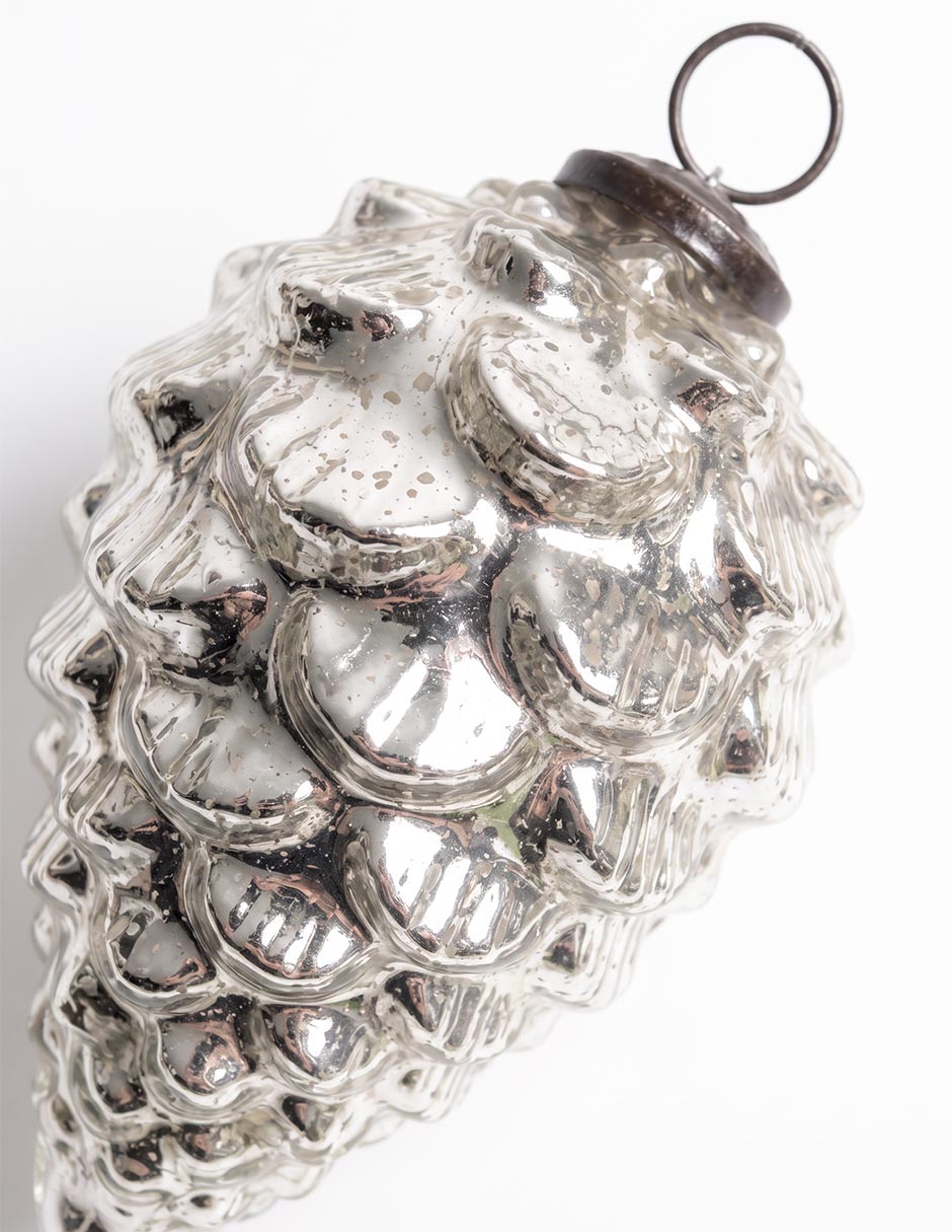 Ornamento navidad piña glassy