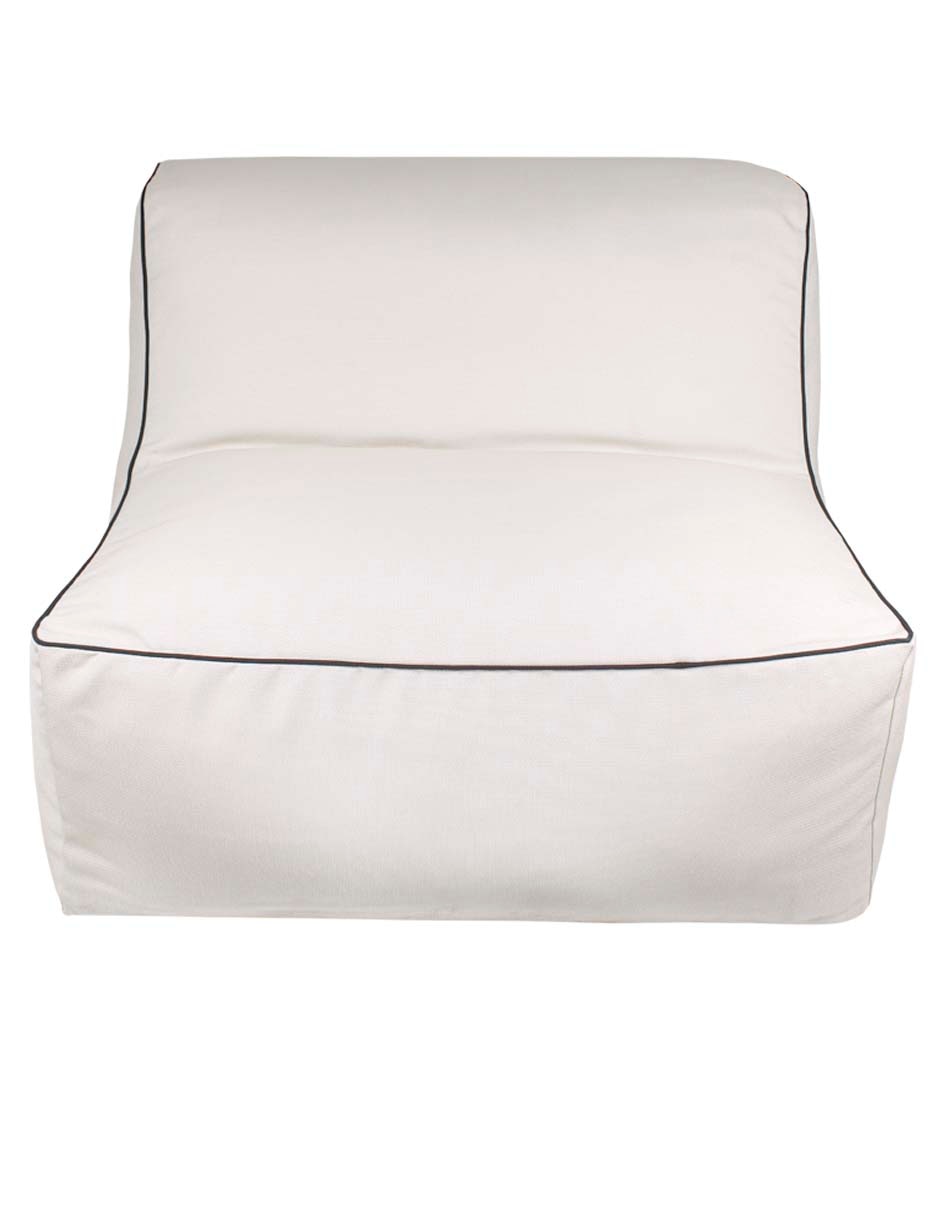 Puff tumbona Sun Beige con Ribete Puff tumbona Sun Beige con Ribete