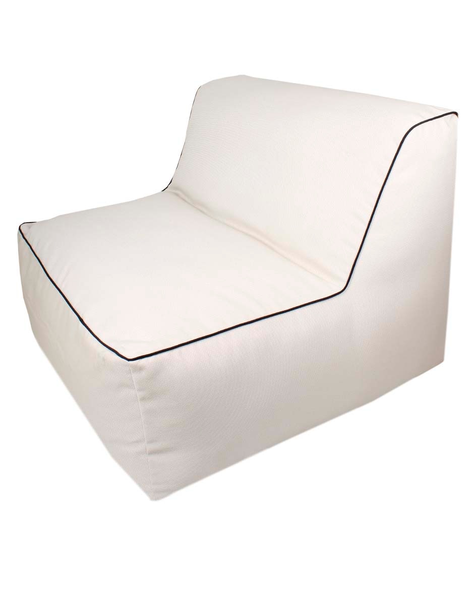 Puff tumbona Sun Beige con Ribete 2